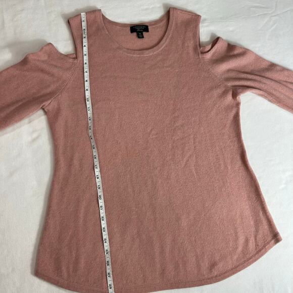 Charter Club Cashmere Women's XL Cold-Shoulder Long Sleeve Sweater Pink - Picture 7 of 8